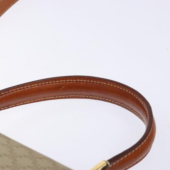 CELINE Macadam Canvas Hand Bag Pvc Beige Gold - Picture 8 of 13